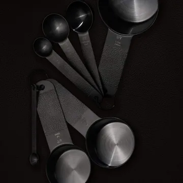 Frost 計量スプーンセット - Black, 7 pieces - Vargen & Thor