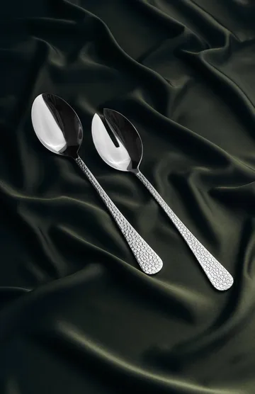 Frost サラダサーバー - Grey foot, 2 pieces - Vargen & Thor