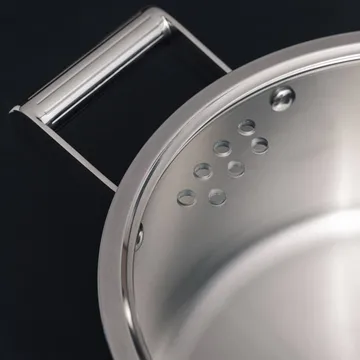 Glima キャセロール - ステンレススチール、ガラス蓋、4 l - Vargen & Thor