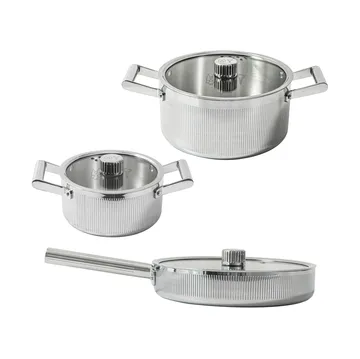 Glima Pro plus 鍋セット - Stainless steel, 6 pieces - Vargen & Thor