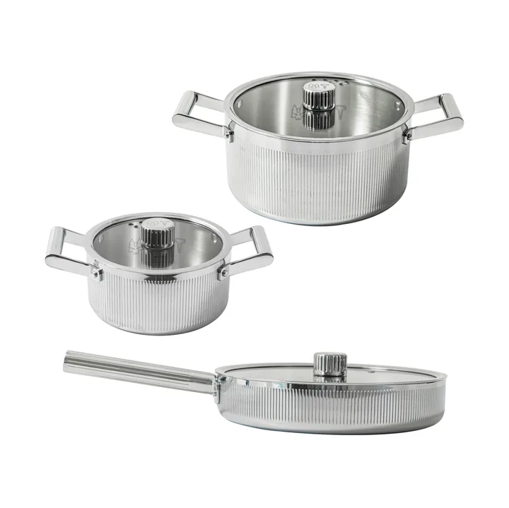 Glima Pro plus 鍋セット - Stainless steel, 6 pieces - Vargen & Thor