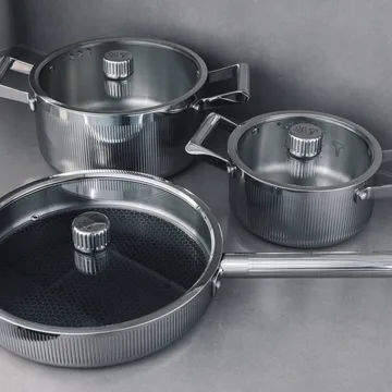 Glima Pro plus 鍋セット - Stainless steel, 6 pieces - Vargen & Thor