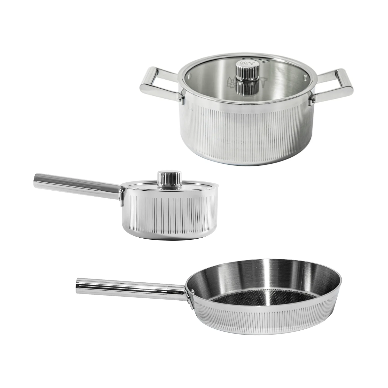Glima Pro 基本 鍋セット, Silver, 5 pieces Vargen & Thor