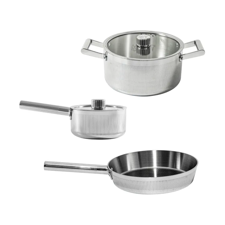 Glima Pro 基本 鍋セット - Silver, 5 pieces - Vargen & Thor