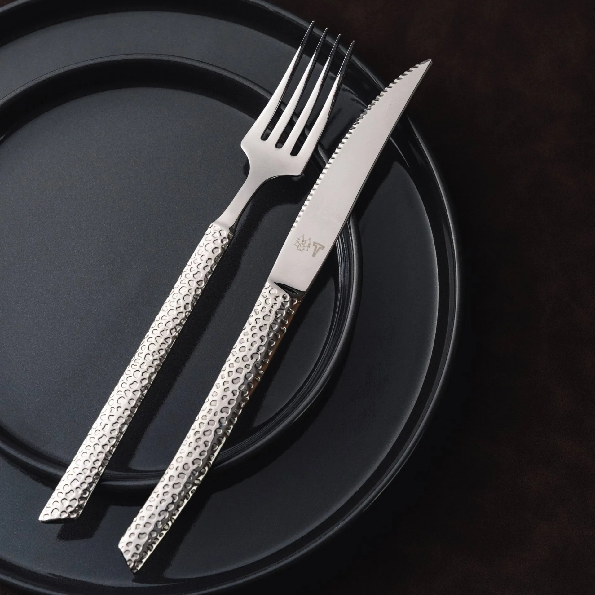 Lava カトラリーセット, Polished steel, 8 pieces Vargen & Thor