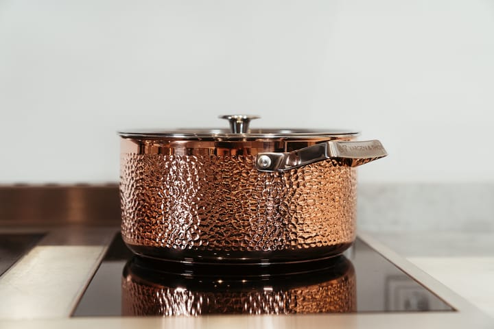 Mjölner hammered コッパー キャセロールディッシュ & 蓋, Miranda. 4 L Vargen & Thor