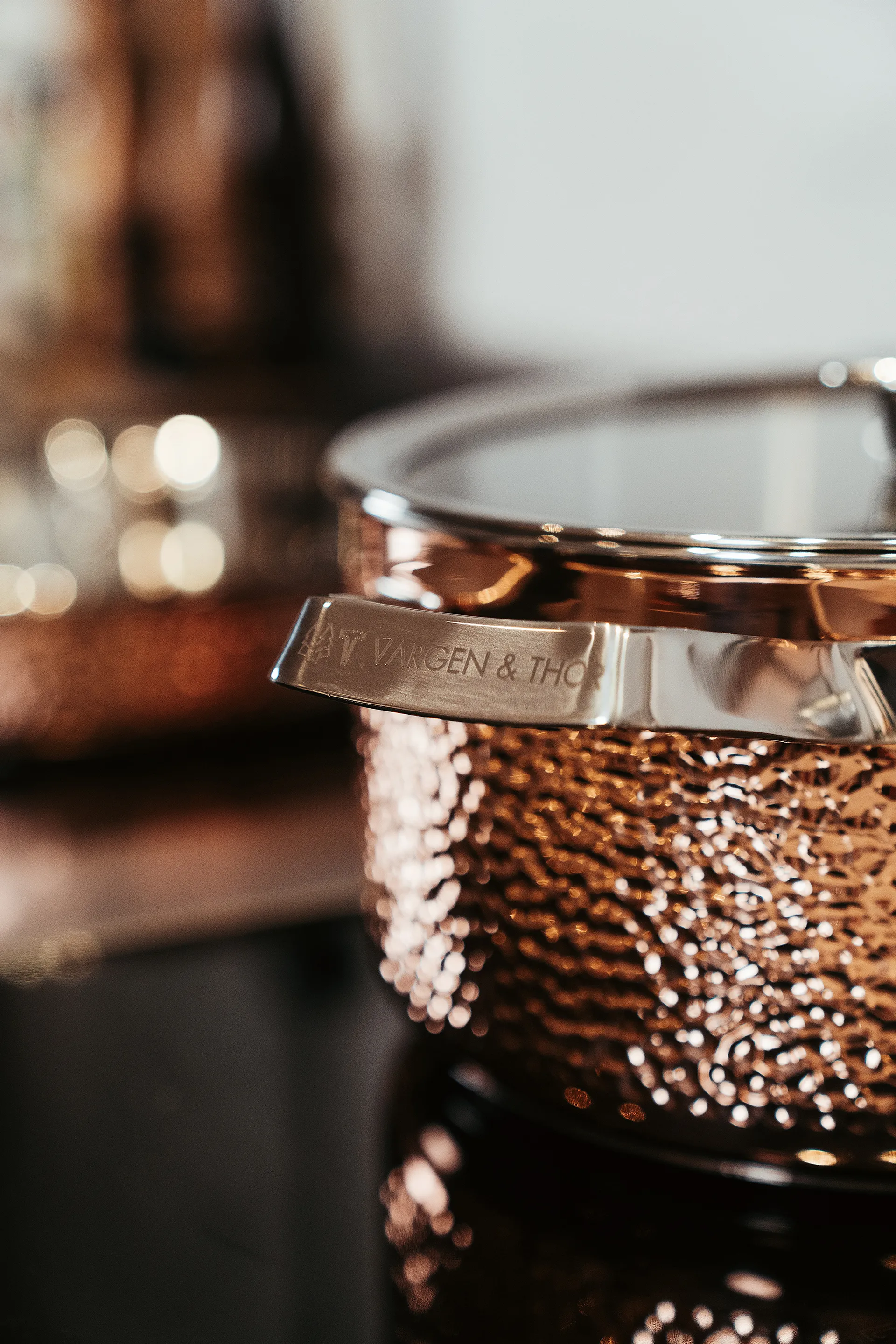 Mjölner hammered コッパー キャセロールディッシュ & 蓋, Miranda. 4 L Vargen & Thor