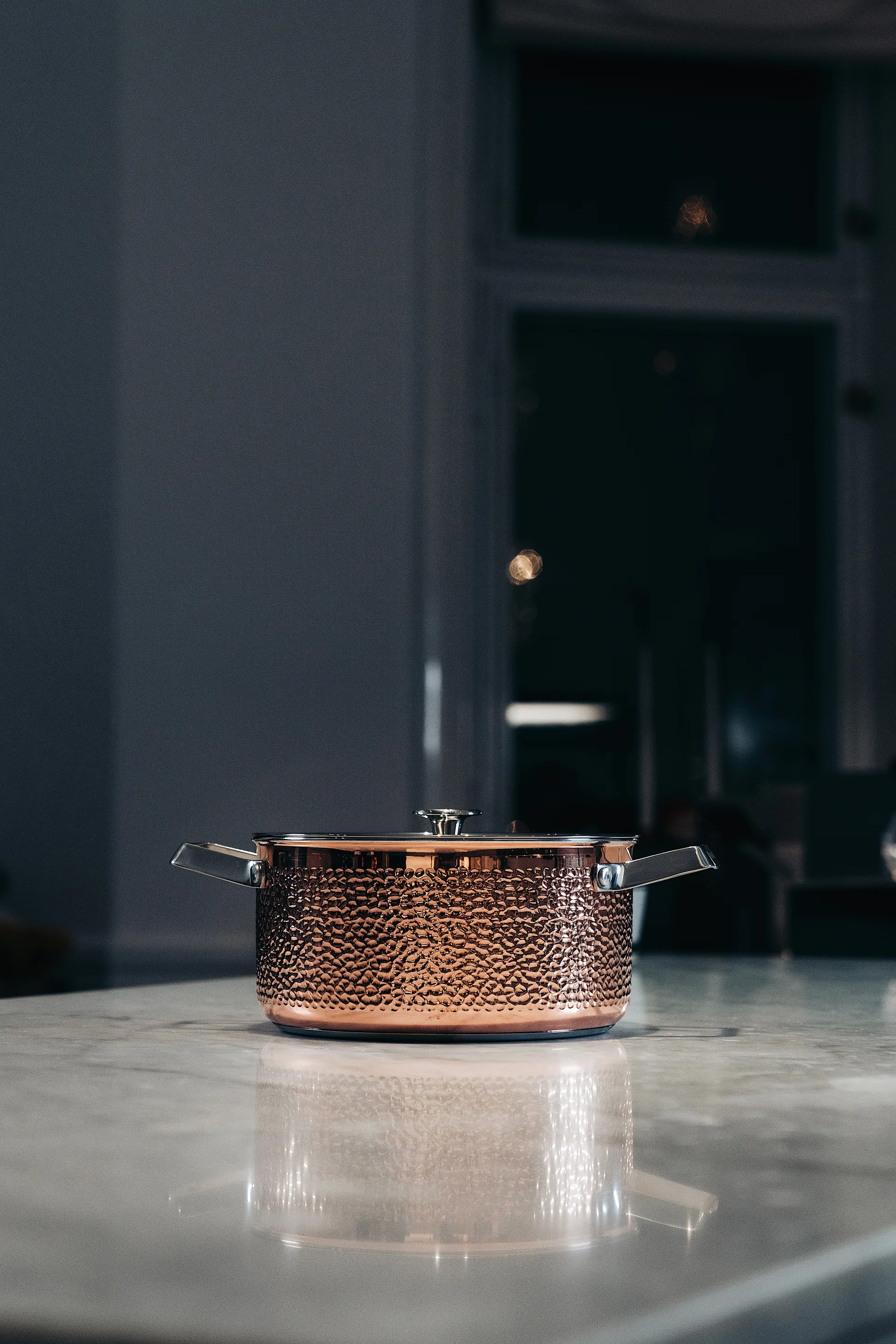 Mjölner hammered コッパー キャセロールディッシュ & 蓋, Miranda. 4 L Vargen & Thor