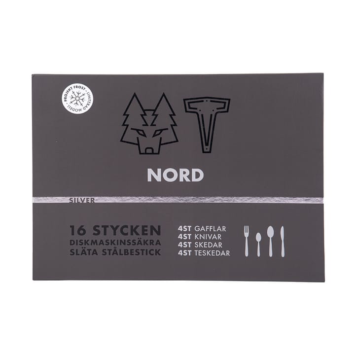 Nord カトラリー 16本 - Polerat silver - Vargen & Thor