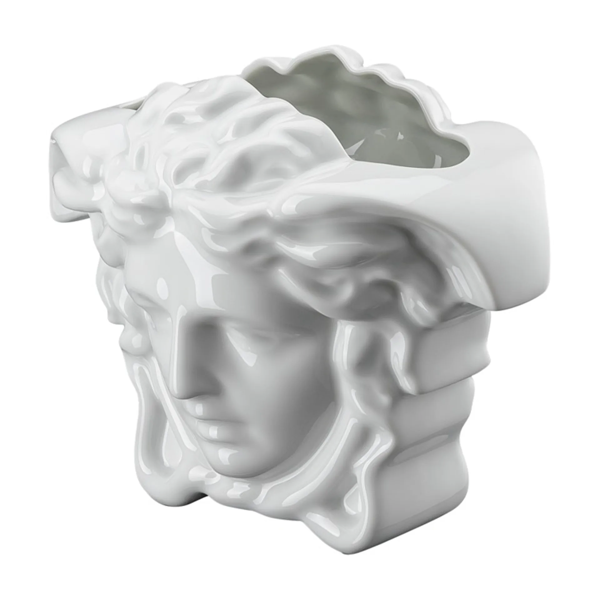 Versace Medusa Grande 花瓶 15 cm, White Versace | ヴェルサーチェ