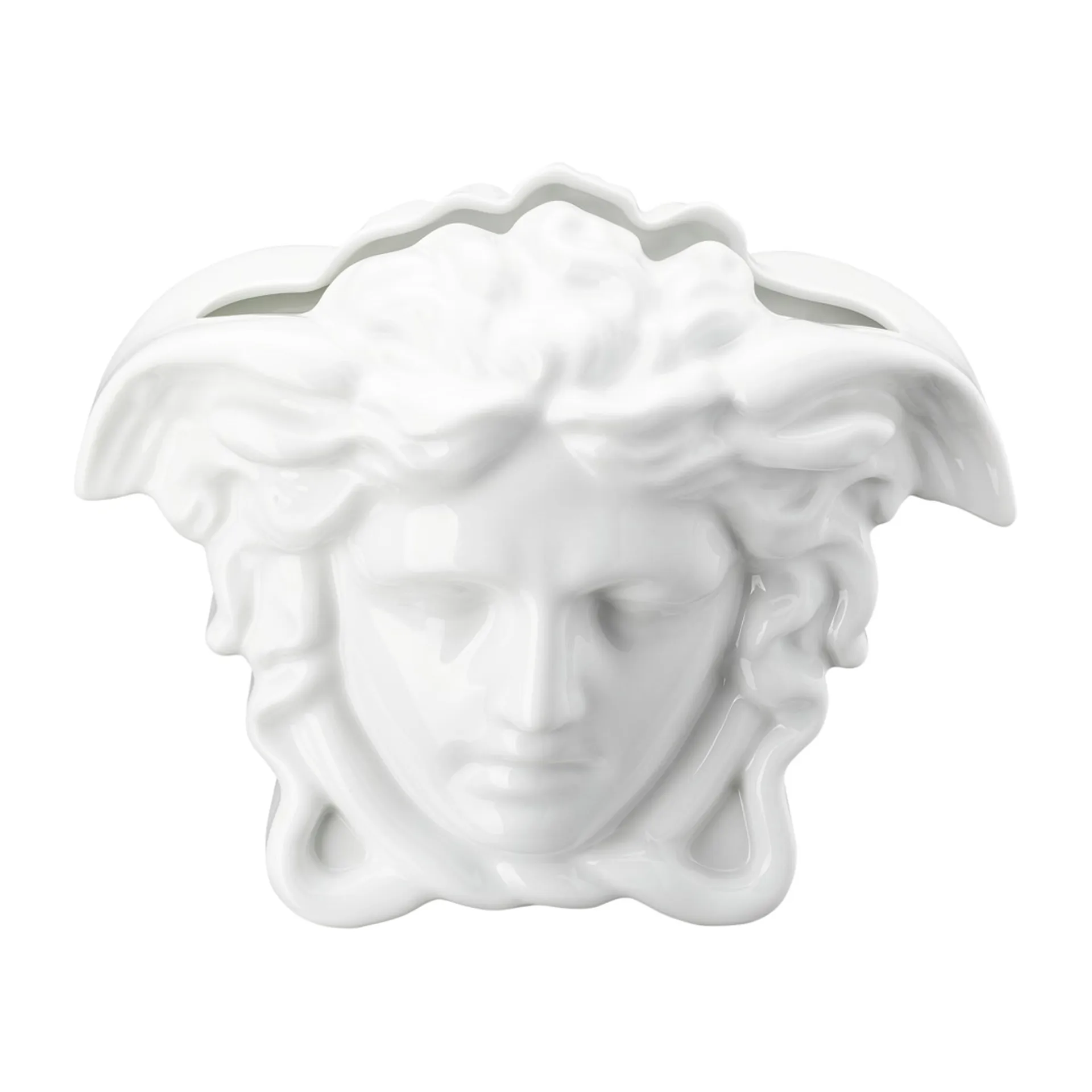 Versace Medusa Grande 花瓶 21 cm, White Versace | ヴェルサーチェ