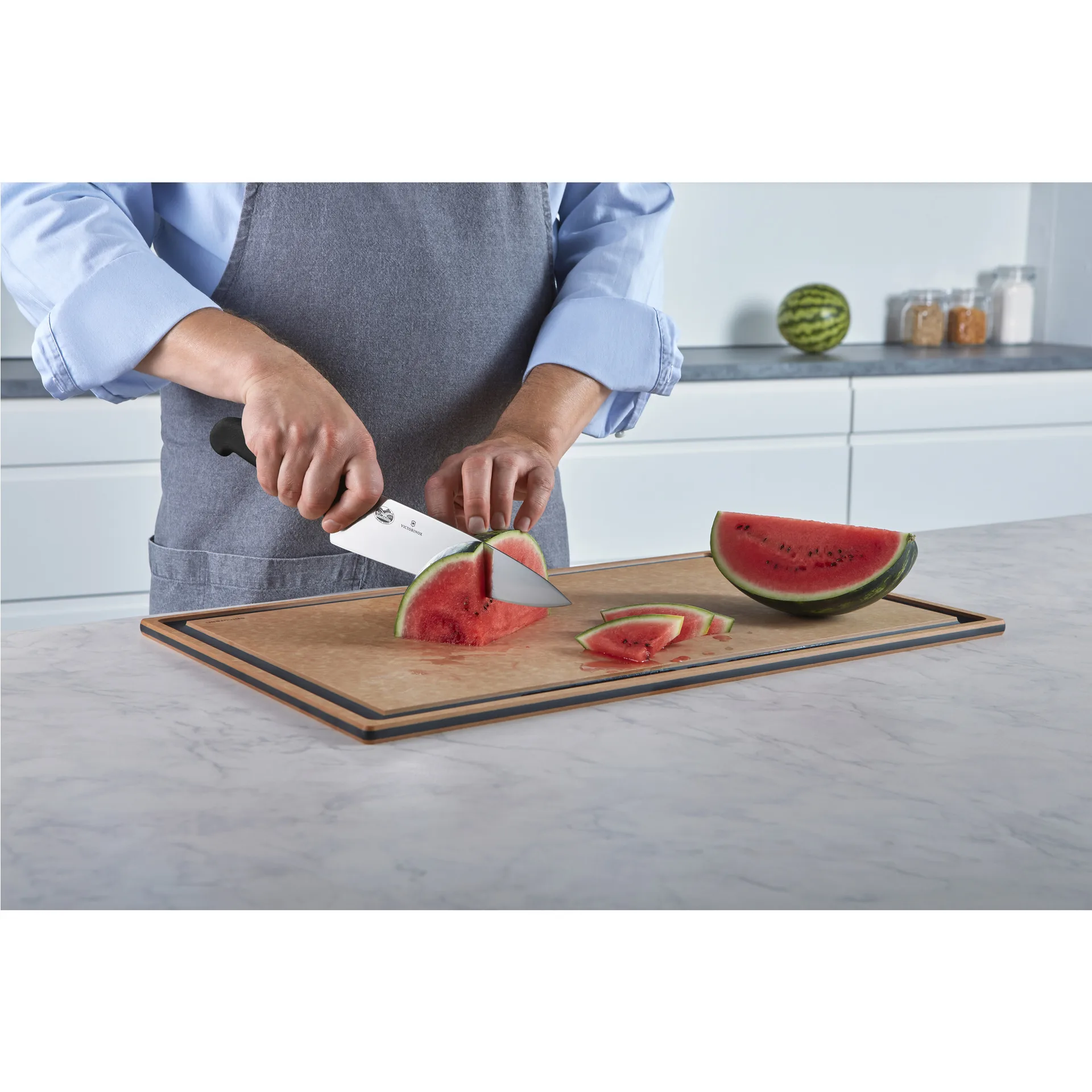 Fibrox ナイフ extra bred 20 cm, Stainless steel Victorinox