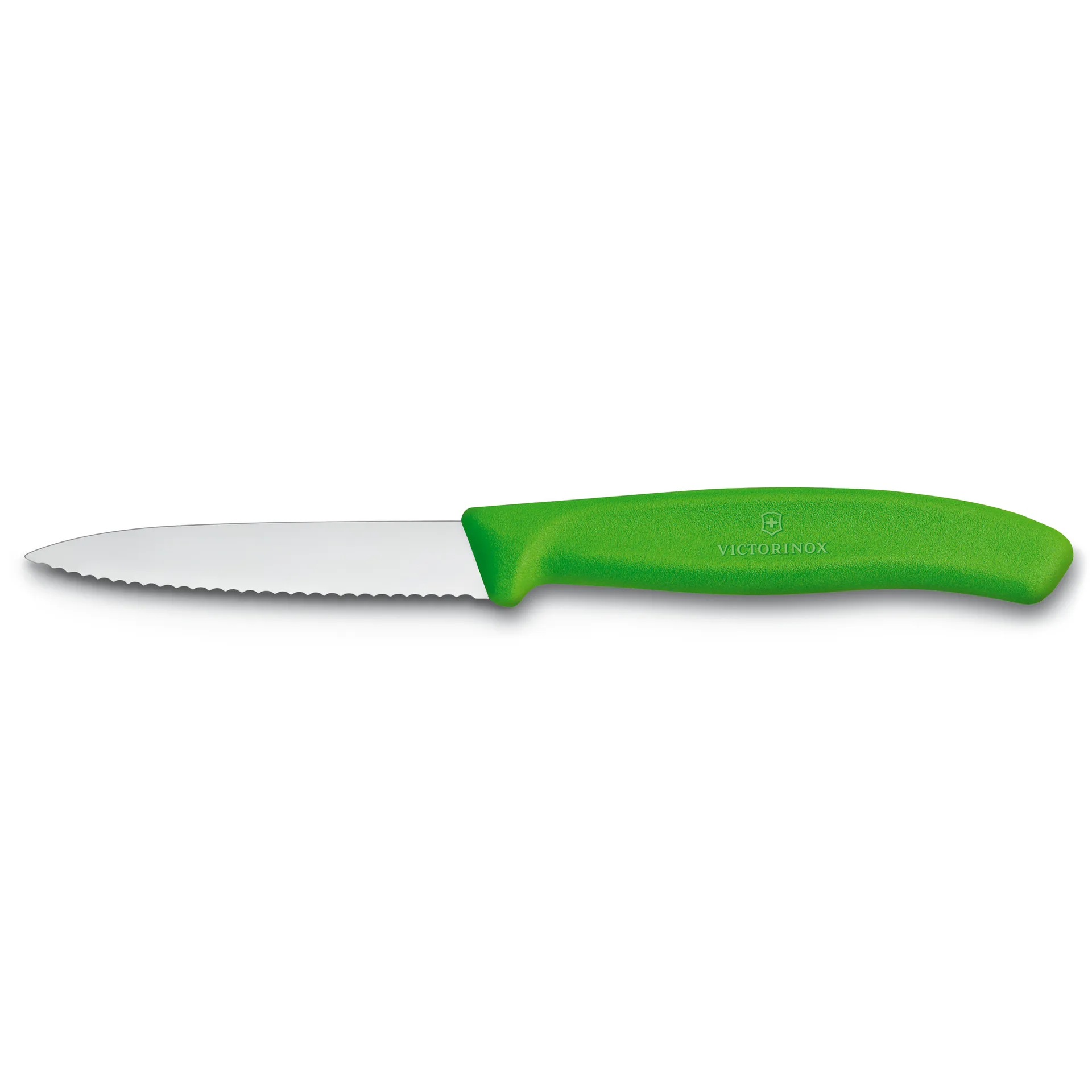Swiss Classic ベジタブル / ペアリングナイフ serrated 8 cm, Green Victorinox