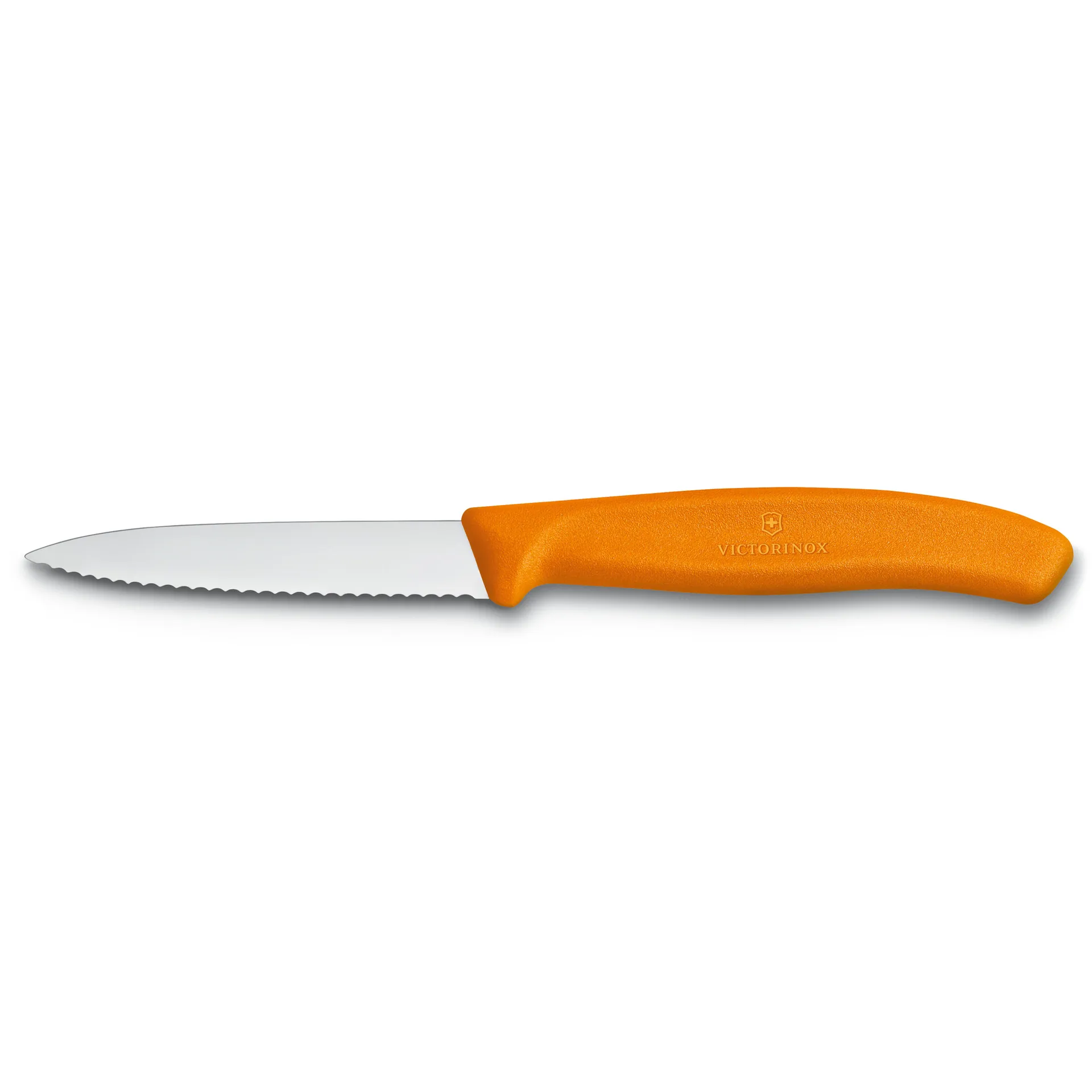 Swiss Classic ベジタブル / ペアリングナイフ serrated 8 cm, Orange Victorinox
