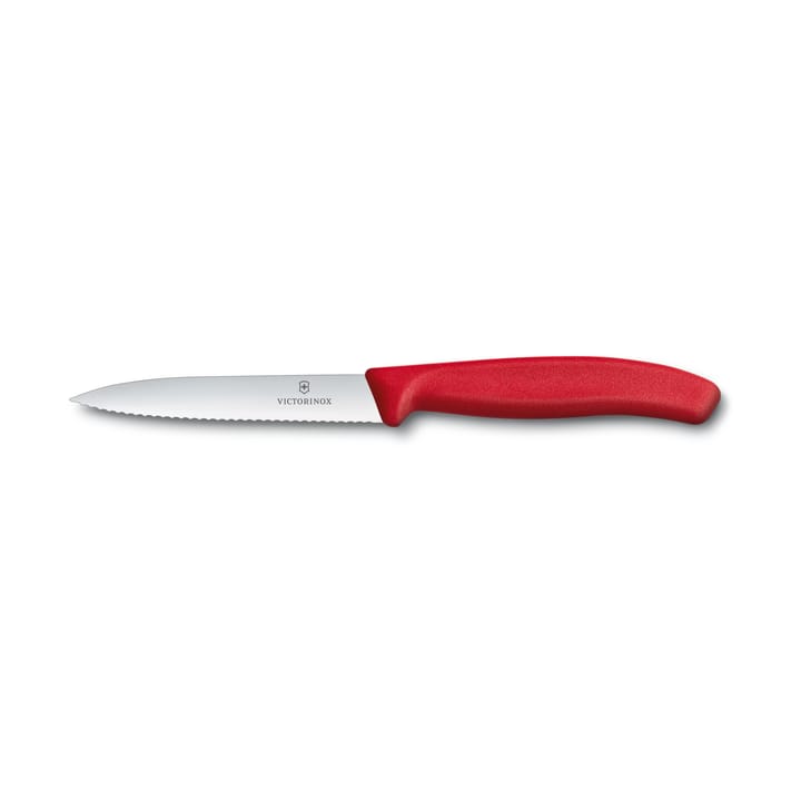Victorinox 野菜ナイフ＆ペティナイフ 波刃 10cm 10 cm - Red - Victorinox