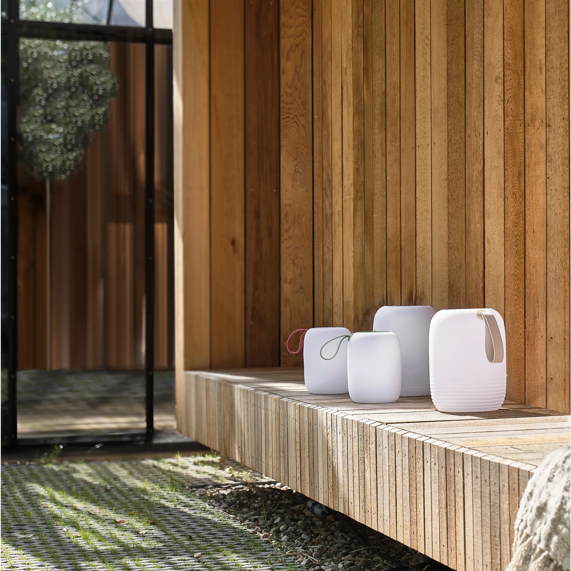 Hav ラウンジ ポータブルランプ Ø12,5 cm, White-sand Villa Collection