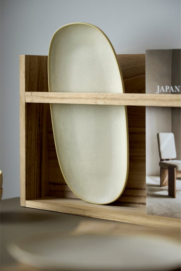 Shoku サービングプレート 18x34 cm, Beige Villa Collection