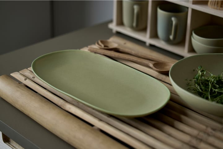 Shoku サービングプレート 18x34 cm, Pure Green Villa Collection