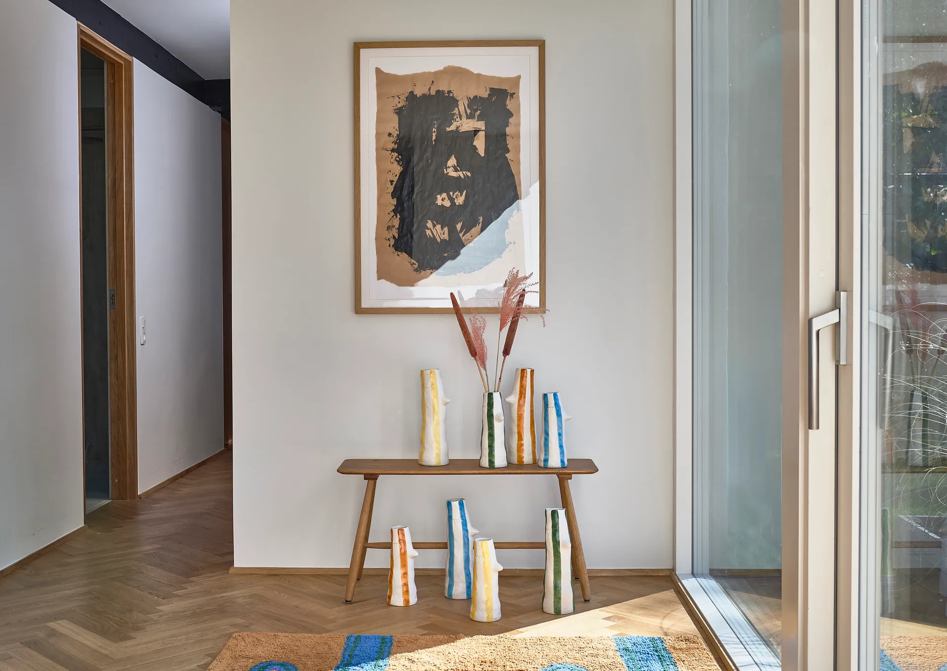 Styles 花瓶 口ばし&まつ毛 26 cm, Brown Villa Collection