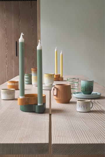 Styles リブ入りマグカップ 30 cl 2個セット - Green - Villa Collection