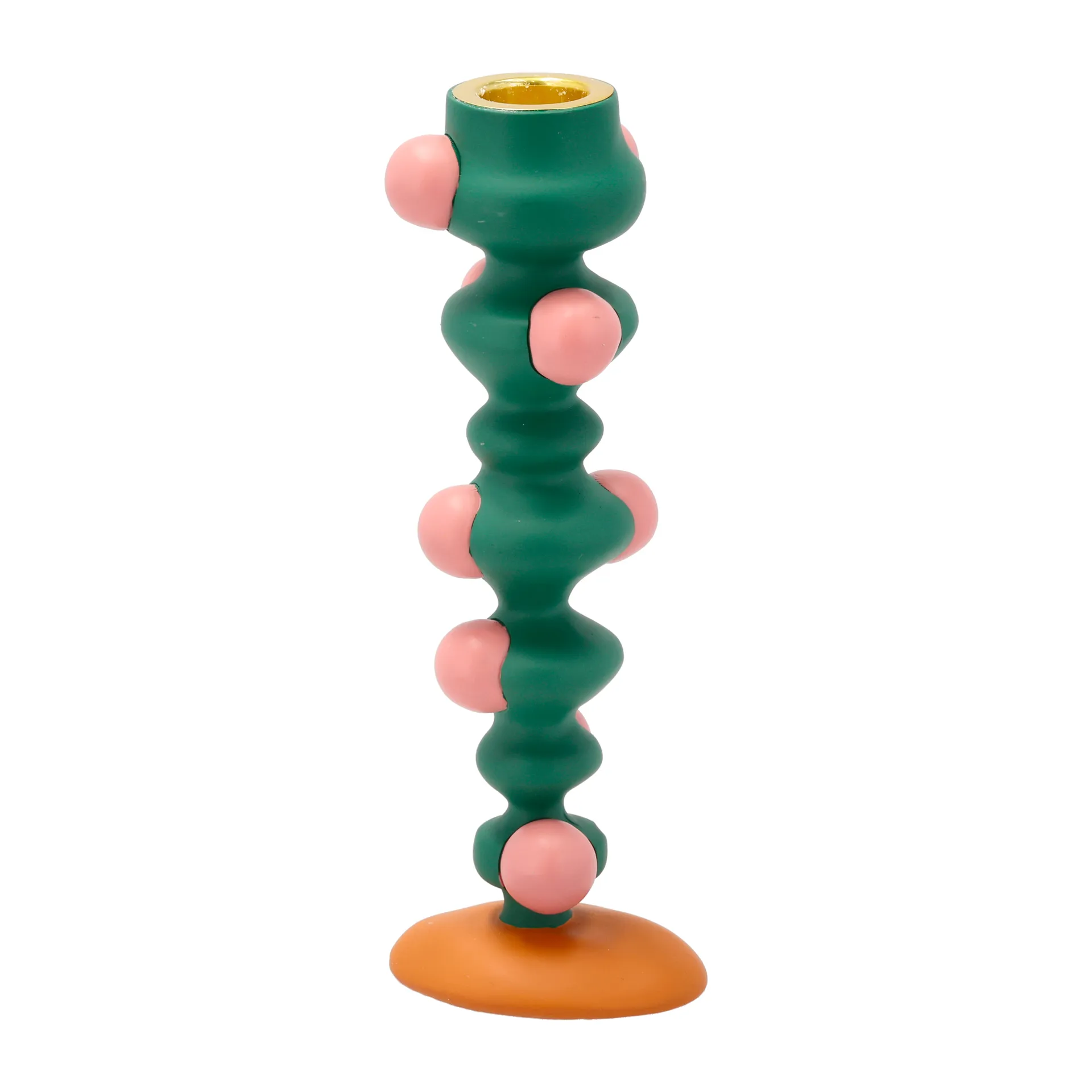 Styles キャンドルスティック bobbles 18 cm, Green-pink Villa Collection