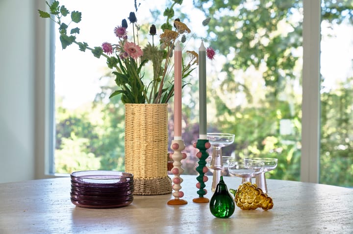 Styles キャンドルスティック bobbles 18 cm, Green-pink Villa Collection