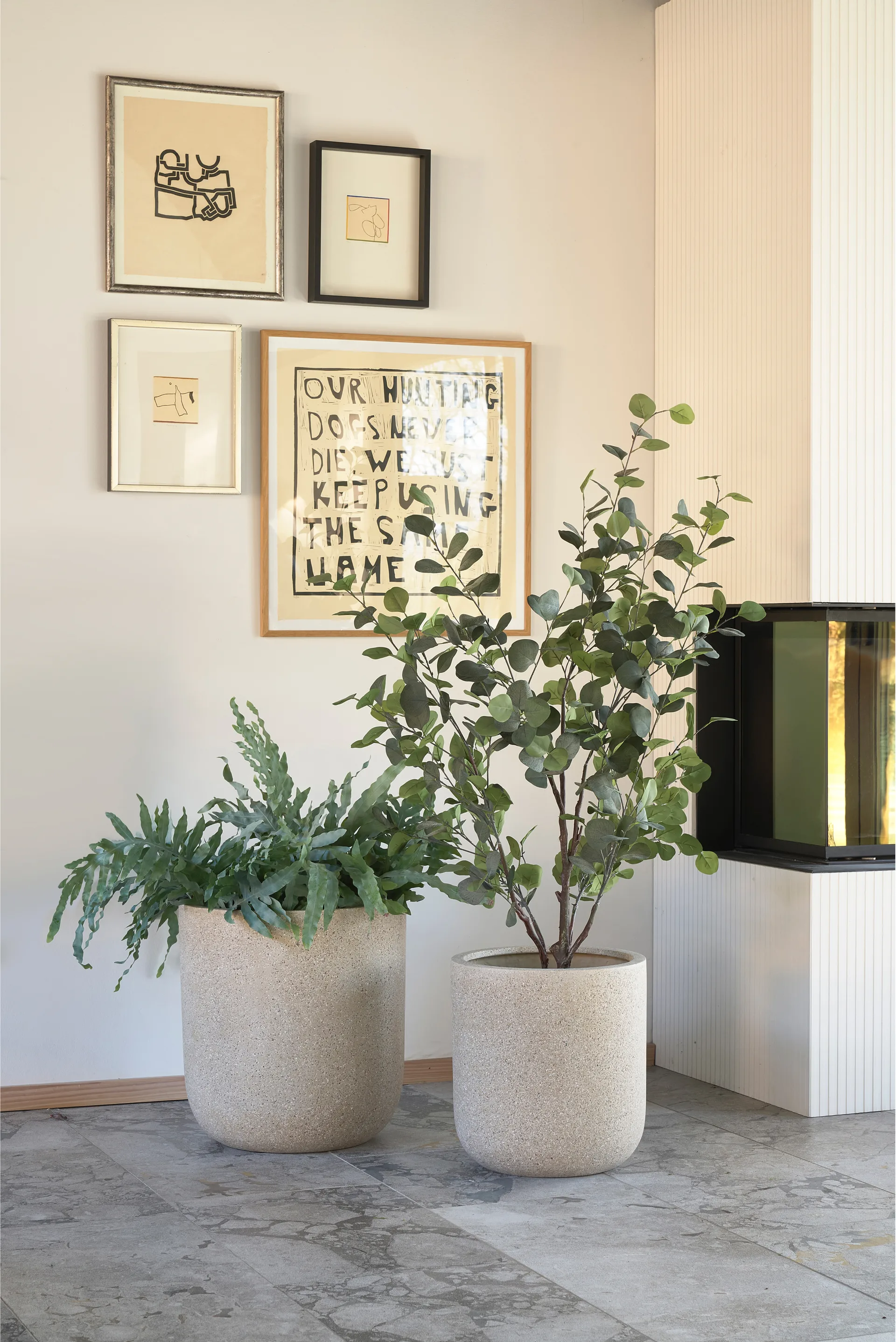 Thum 植木鉢 ナチュラル ２個セット, Ø27 cm-Ø37 cm Villa Collection