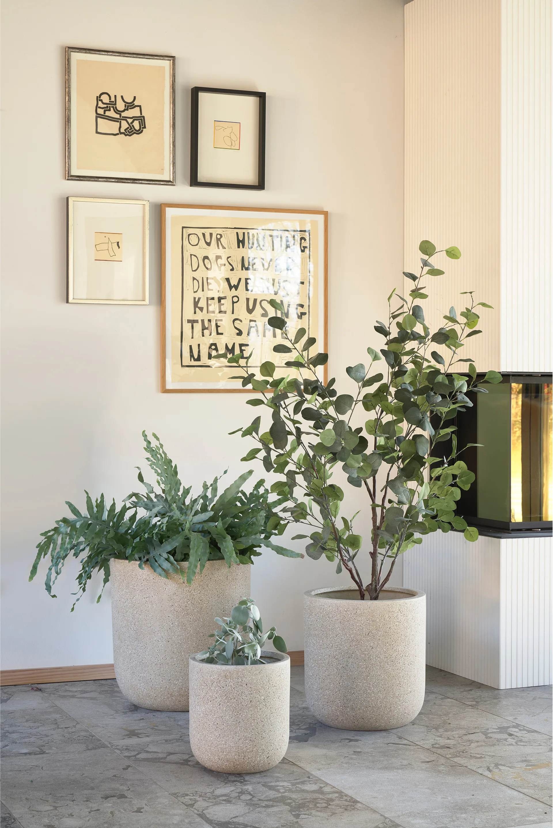 Thum 植木鉢 ナチュラル ２個セット, Ø37 cm-Ø45 cm Villa Collection