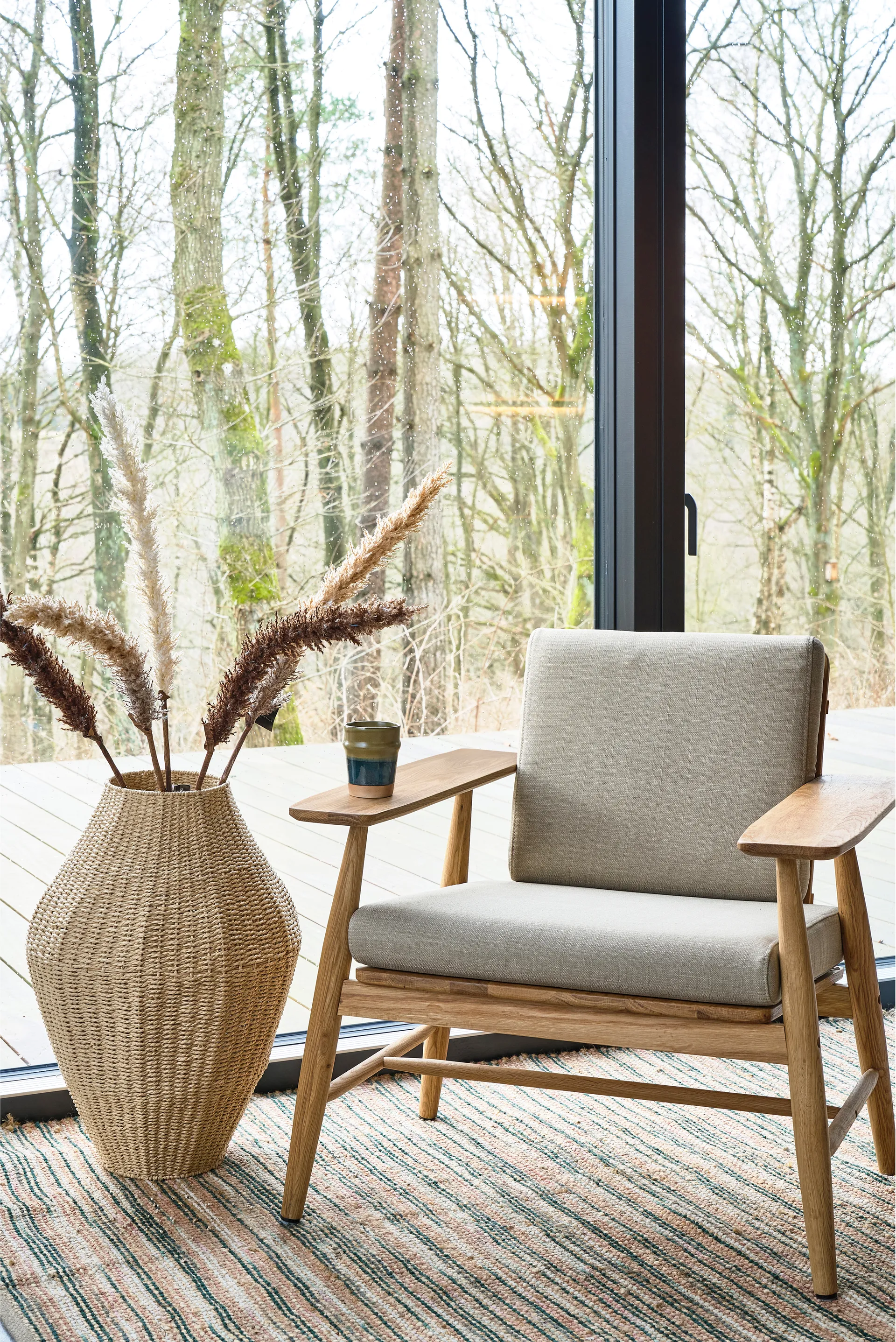 Vem ラグ, Green-nature-pink, 70x250 cm Villa Collection