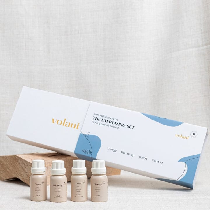 The energising set エッセンシャルオイル, 4 scents Volant