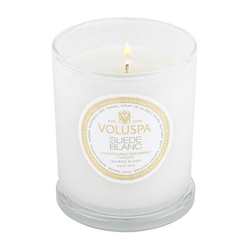 Classic Maison Blanc アロマキャンドル 60時間 - Suede Blanc - Voluspa | ボルスパ