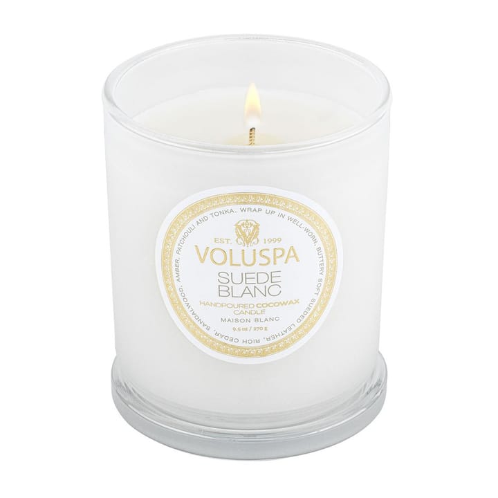 Classic Maison Blanc アロマキャンドル 60時間, Suede Blanc Voluspa | ボルスパ