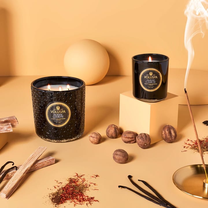 Classic Maison Noir アロマキャンドル 60時間, Ambre Lumiere Voluspa | ボルスパ