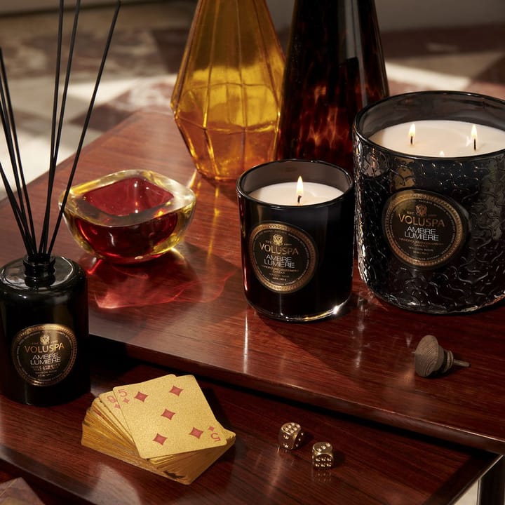 Classic Maison Noir アロマキャンドル 60時間, Ambre Lumiere Voluspa | ボルスパ