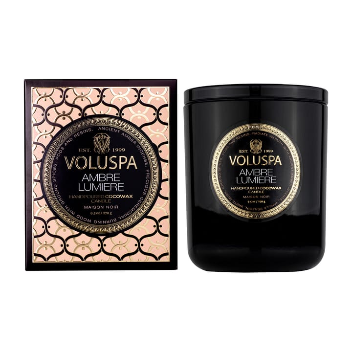 Classic Maison Noir アロマキャンドル 60時間 - Ambre Lumiere - Voluspa | ボルスパ