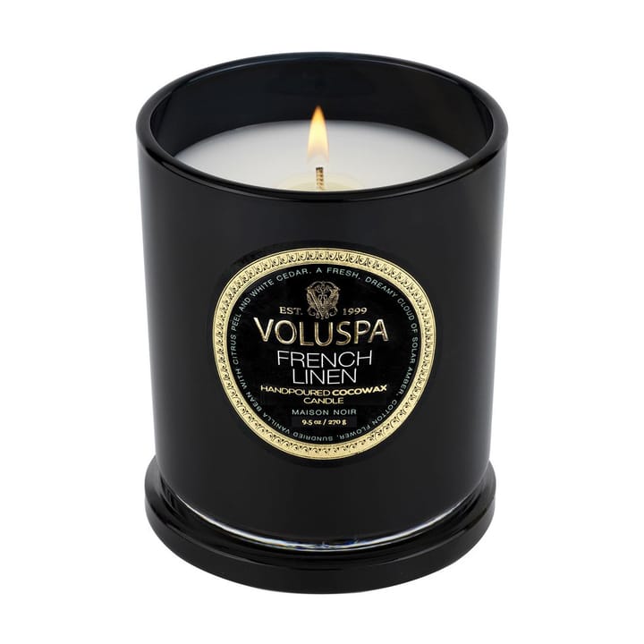 Classic Maison Noir アロマキャンドル 60時間, French Linen Voluspa | ボルスパ