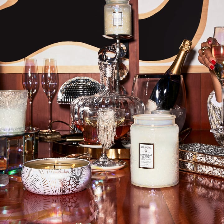 Japonica 3-wick Tin アロマキャンドル 40時間, Sparkling Cuvée Voluspa | ボルスパ