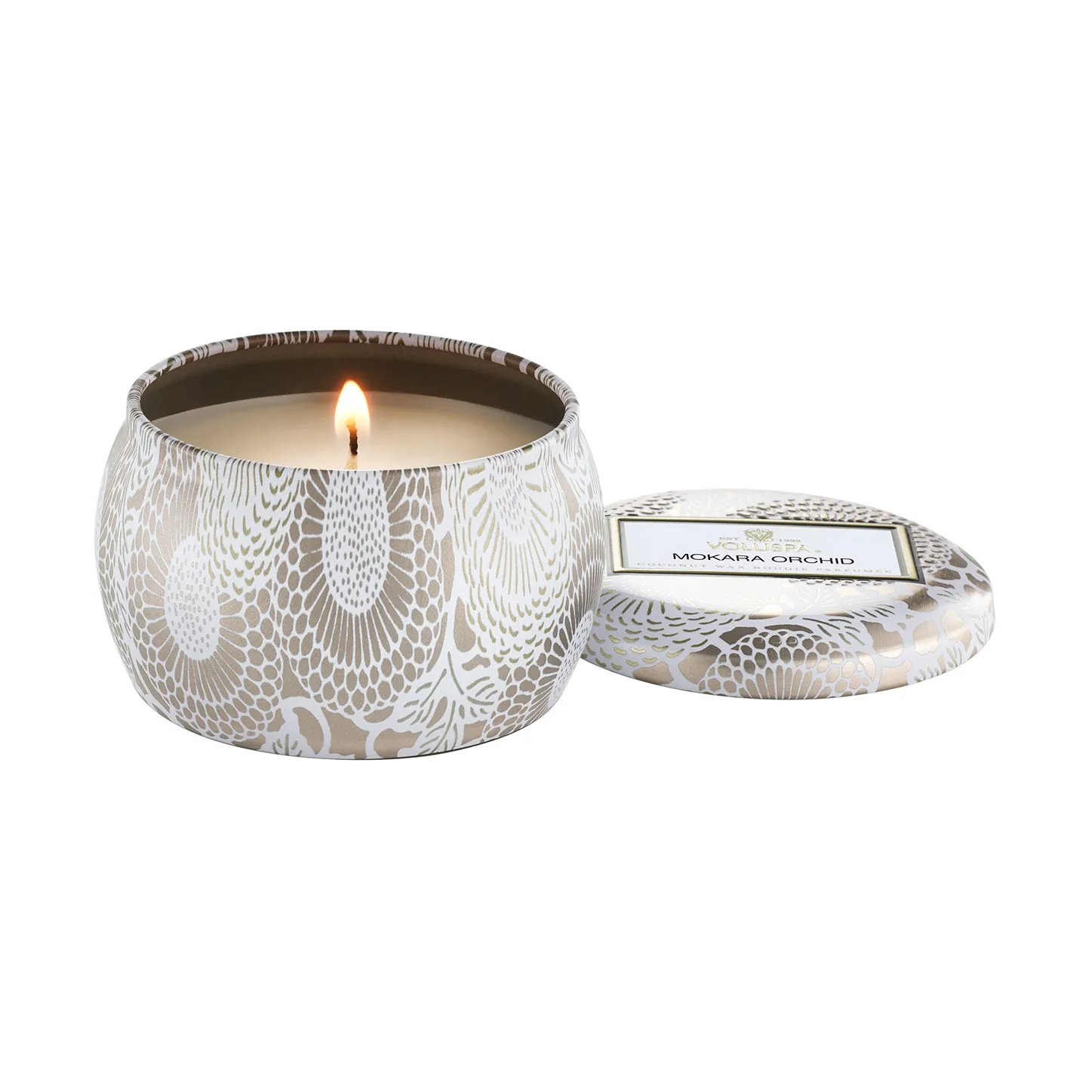 Japonica Mini Tin アロマキャンドル 25時間, Mokara Orchid Voluspa | ボルスパ