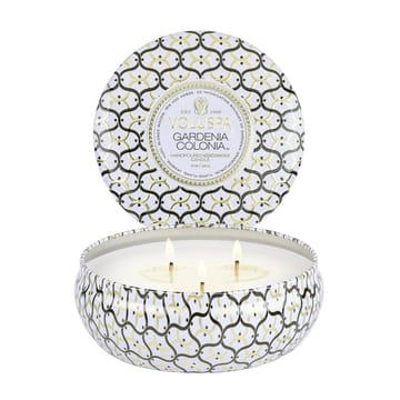 Maison Blanc 3-wick Tin アロマキャンドル 40時間 - Gardenia Colonia - Voluspa | ボルスパ