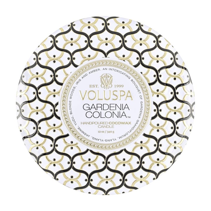 Maison Blanc 3-wick Tin アロマキャンドル 40時間, Gardenia Colonia Voluspa | ボルスパ
