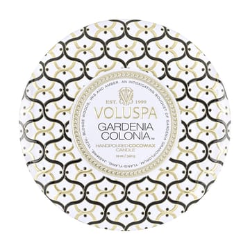 Maison Blanc 3-wick Tin アロマキャンドル 40時間 - Gardenia Colonia - Voluspa | ボルスパ