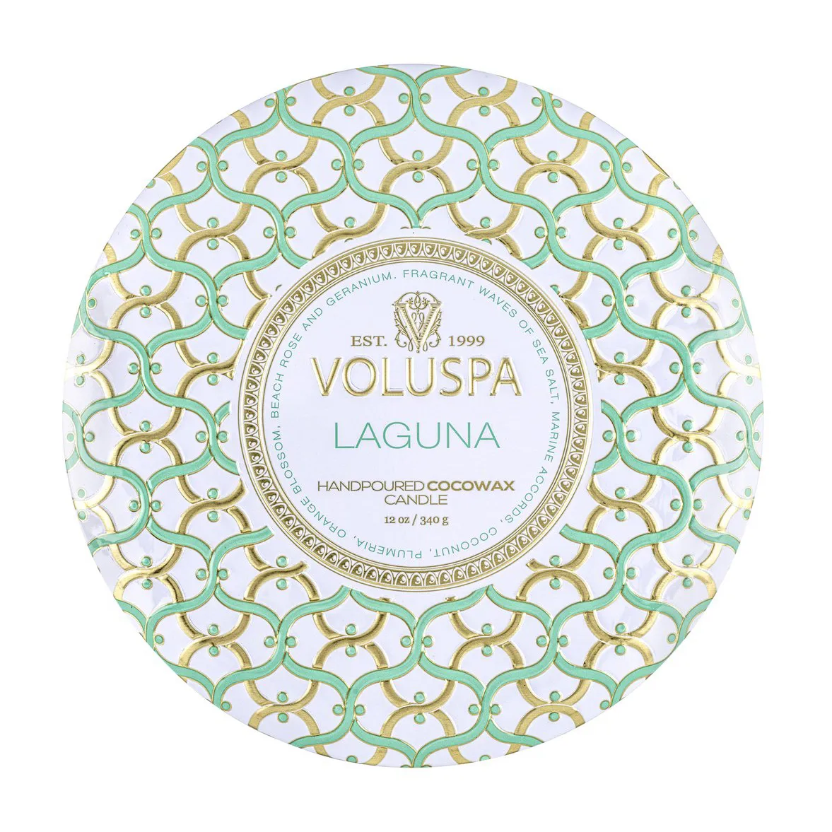 Maison Blanc 3-wick Tin アロマキャンドル 40時間, Laguna Voluspa | ボルスパ