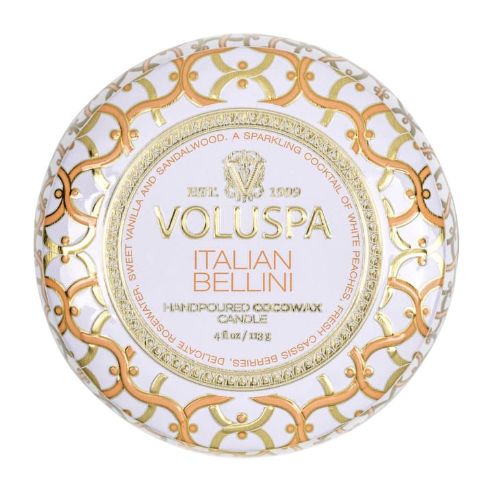 Maison Blanc Mini Tin アロマキャンドル 25時間, Italian Bellini Voluspa | ボルスパ