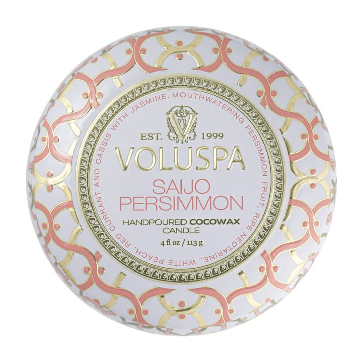 Maison Blanc Mini Tin アロマキャンドル 25時間, Saijo Persimmon Voluspa | ボルスパ