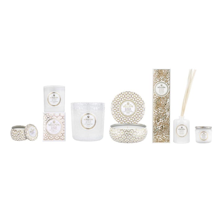 Maison Blanc Mini Tin アロマキャンドル 25時間, Suede Blanc Voluspa | ボルスパ