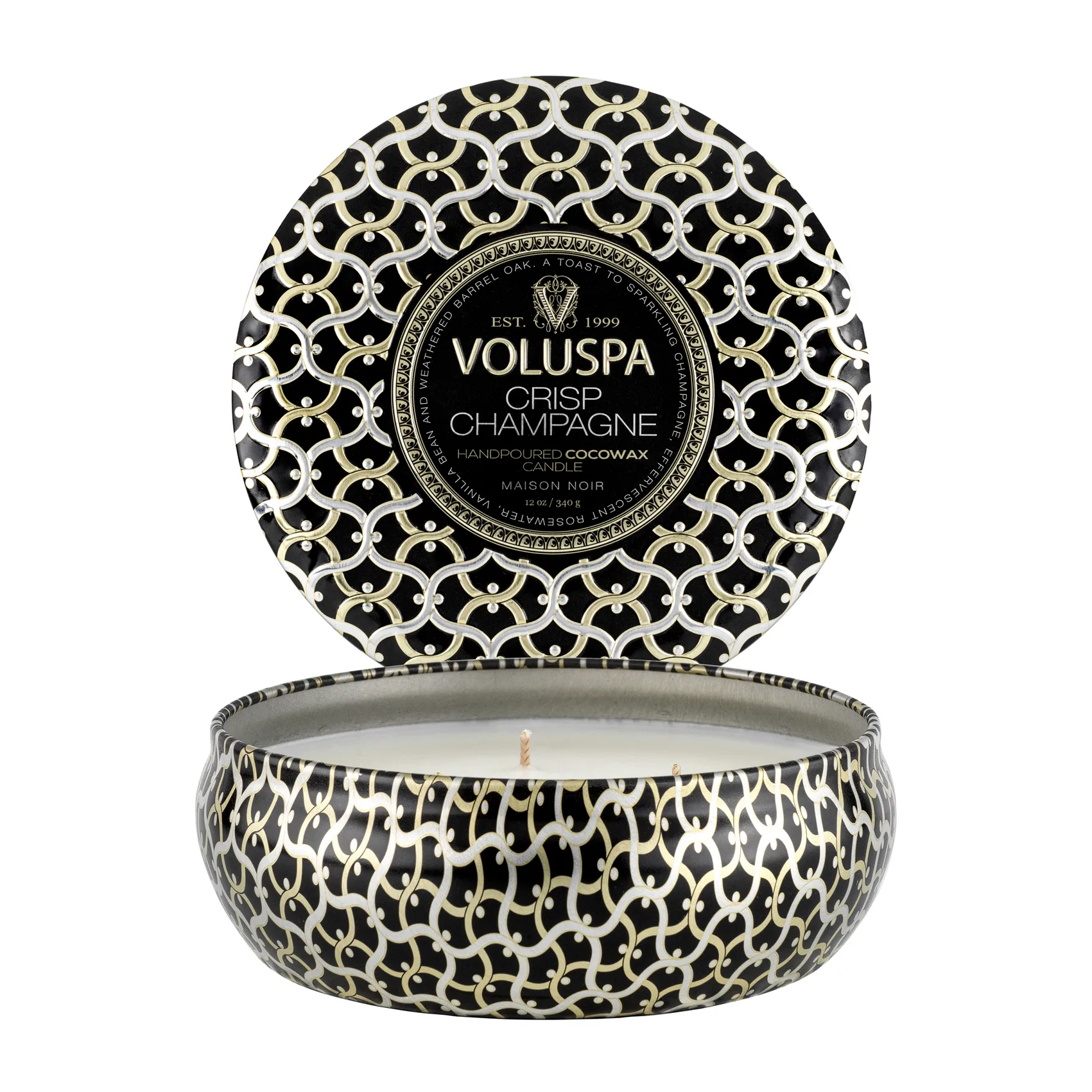 Voluspa | ボルスパ からのMaison Noir 3-wick Tin アロマキャンドル