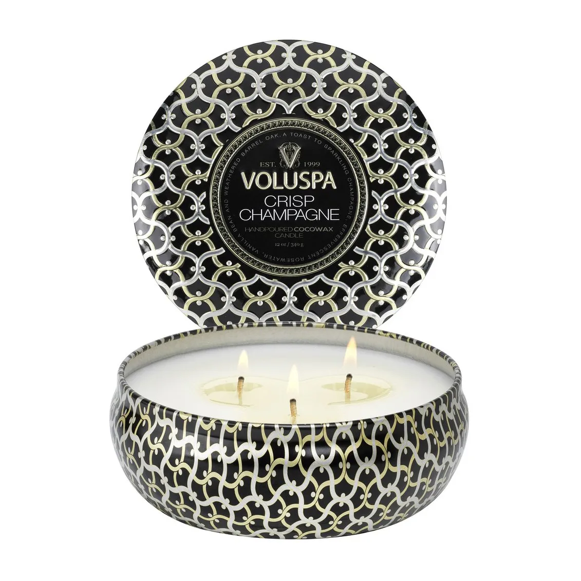Voluspa | ボルスパ からのMaison Noir 3-wick Tin アロマキャンドル