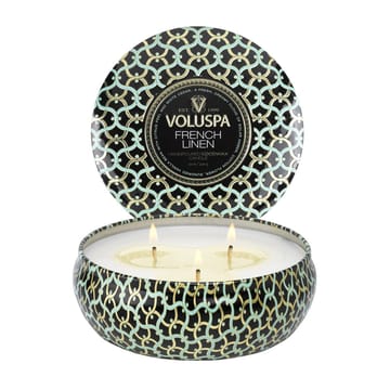 Maison Noir 3-wick Tin アロマキャンドル 40時間 - French Linen - Voluspa | ボルスパ