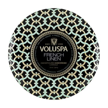 Maison Noir 3-wick Tin アロマキャンドル 40時間 - French Linen - Voluspa | ボルスパ