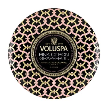 Maison Noir 3-wick Tin アロマキャンドル 40時間 - Pink Citron Grapefruit - Voluspa | ボルスパ